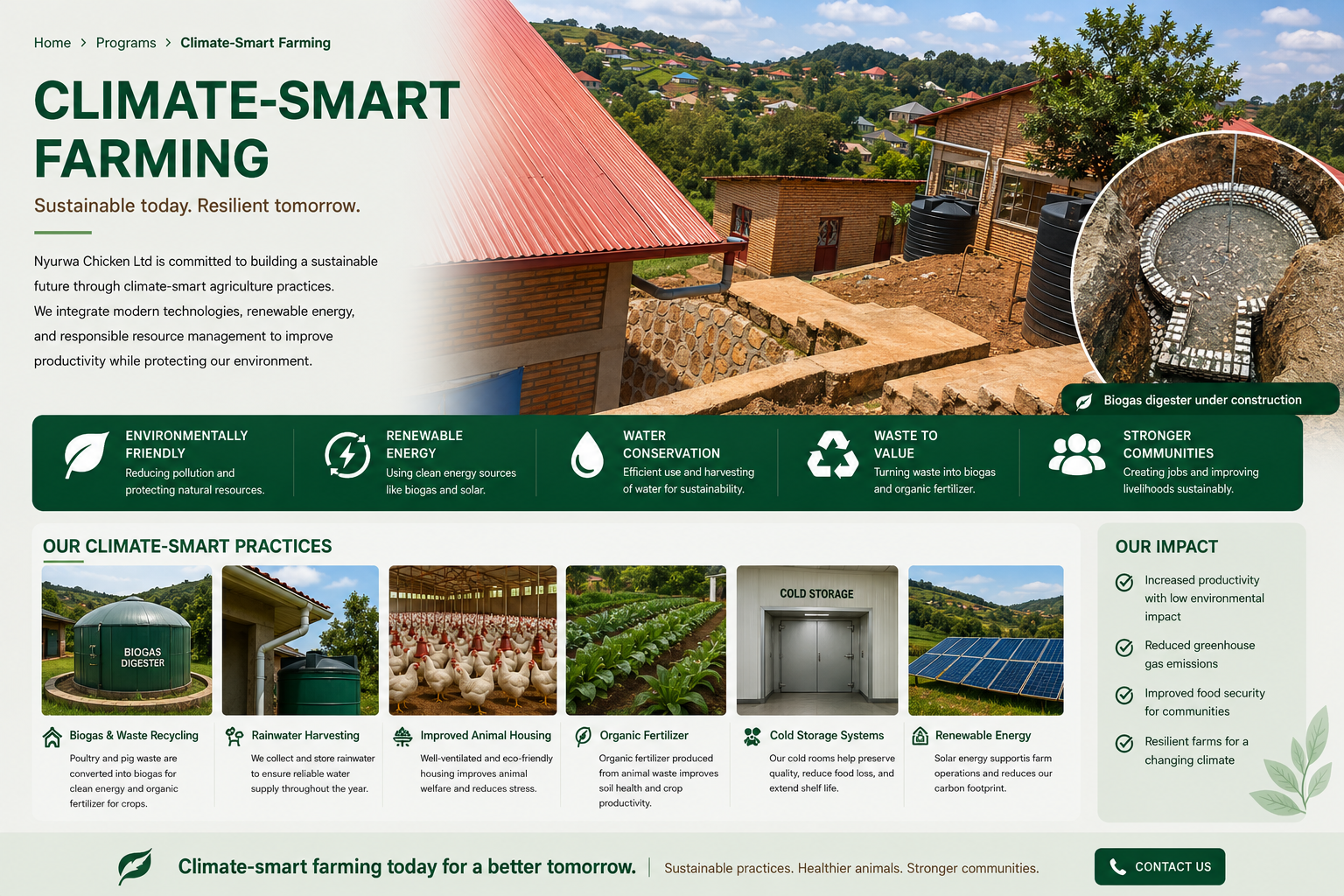 Climate smart farming service