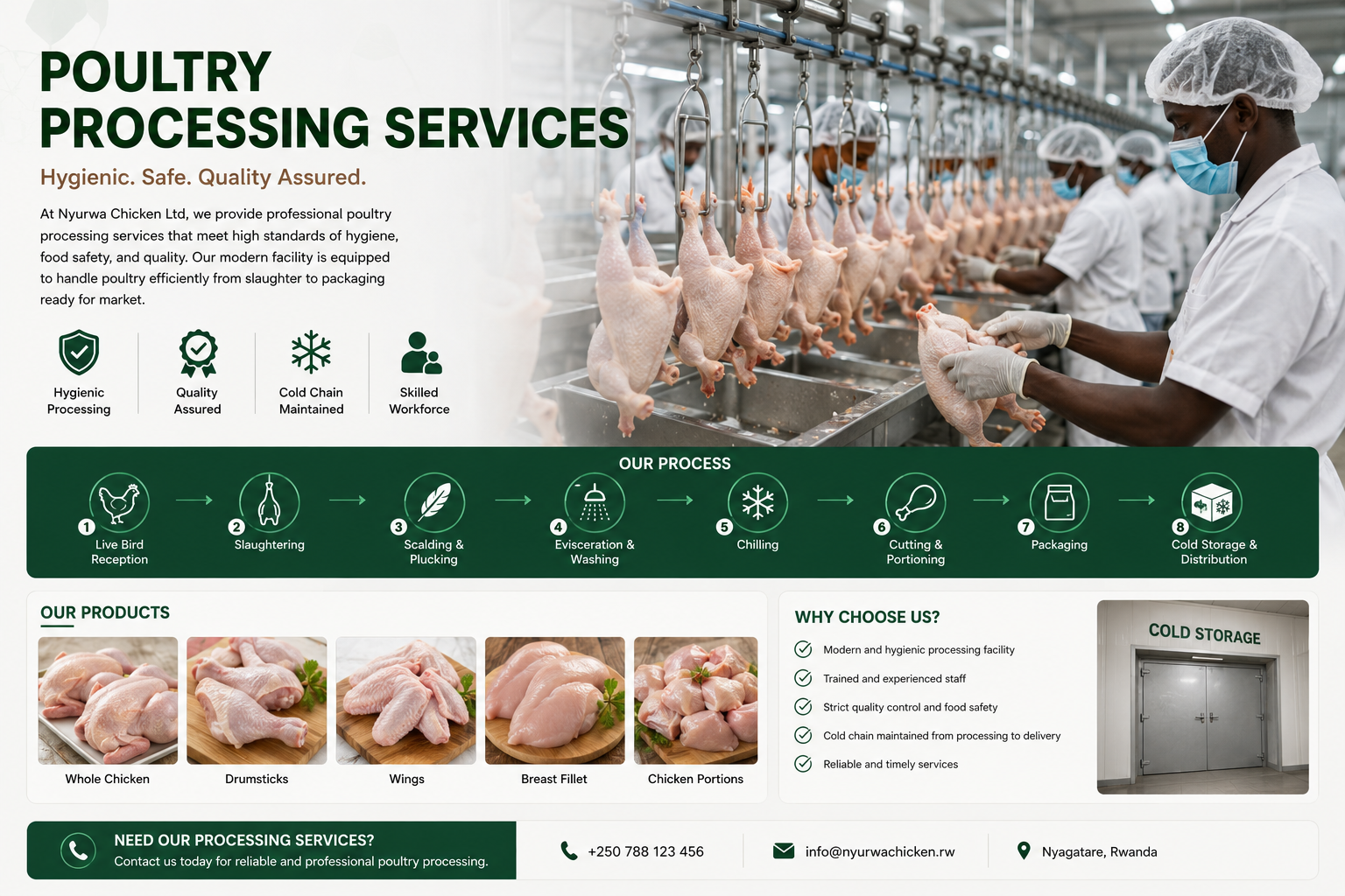 Poultry processing service